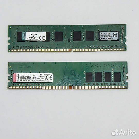 Kingston 8Гб (4GBx2) DDR4 2133M