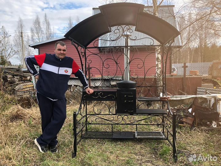 Мангал с кыршей