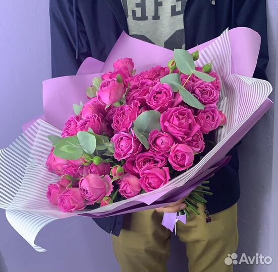 Розы пионовидные,кустовые с доставкой от