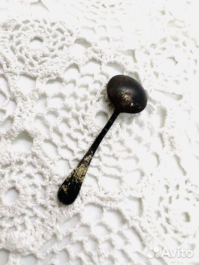 Ложка для соли Серебро 875 пробы Эмали 1958 год