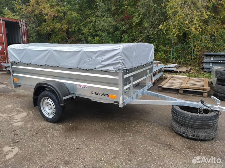 Прицеп Спутник Эксперт Zn 2513/48, тент 350 мм