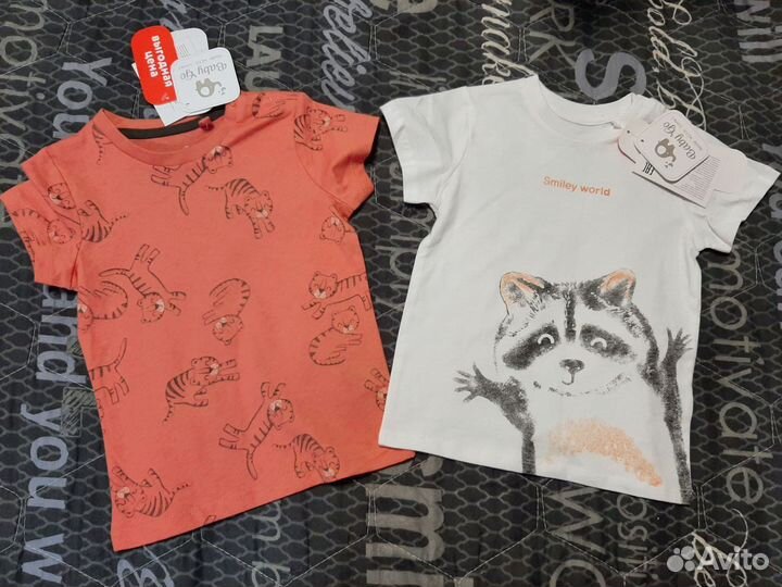 Футболки новые Baby Go, р.80