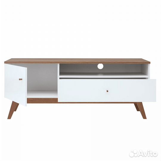 Тумба Хеда (Heda) RTV1D1S белый,лиственница сибирс