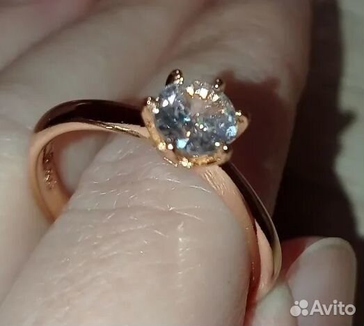 Кольцо и серьги позолота 585