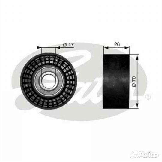 Gates T38018 Ролик обводной приводного ремня