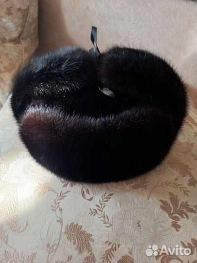 Шапка ушанка норковая