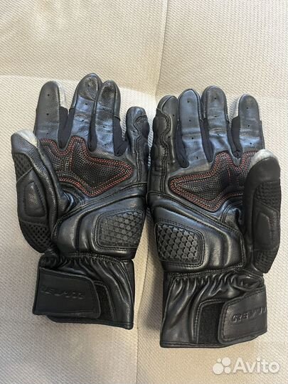 Мотоперчатки кожаные мужские