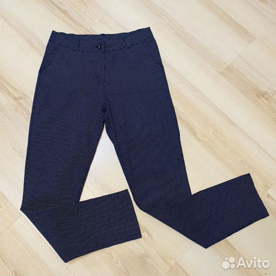 Брюки в горошек S Италия хлопок