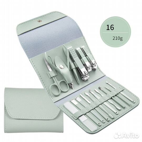 Набор для маникюра, 16 предметов