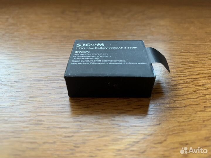 Аккумулятор sjcam емкостью 900 мАч
