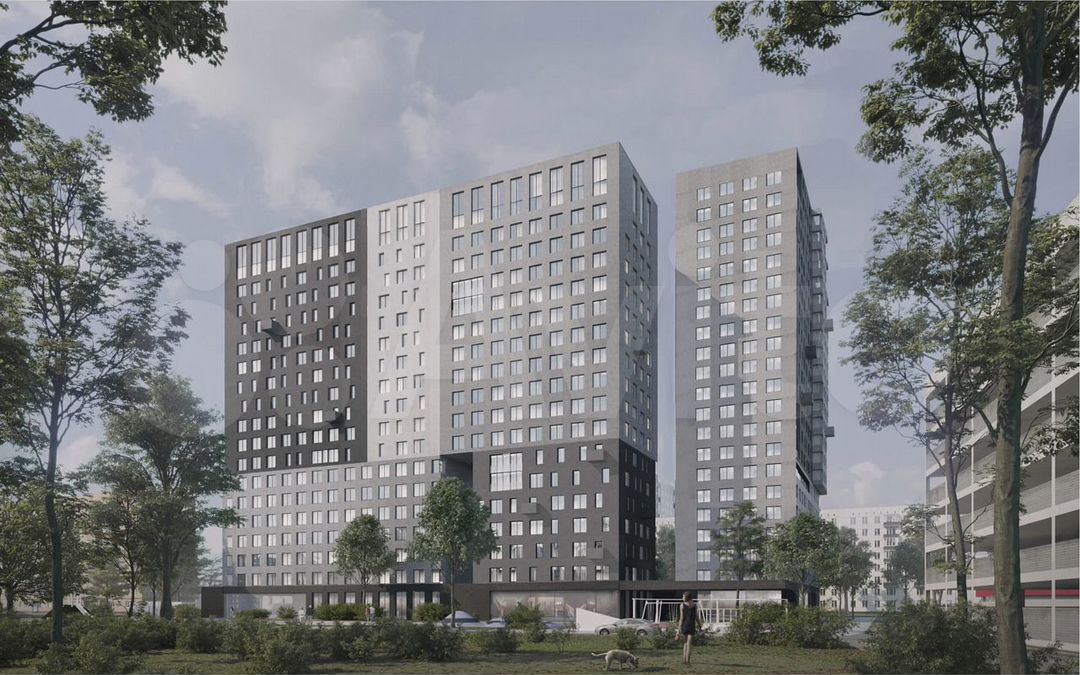 2-к. квартира, 67,5 м², 2/19 эт.