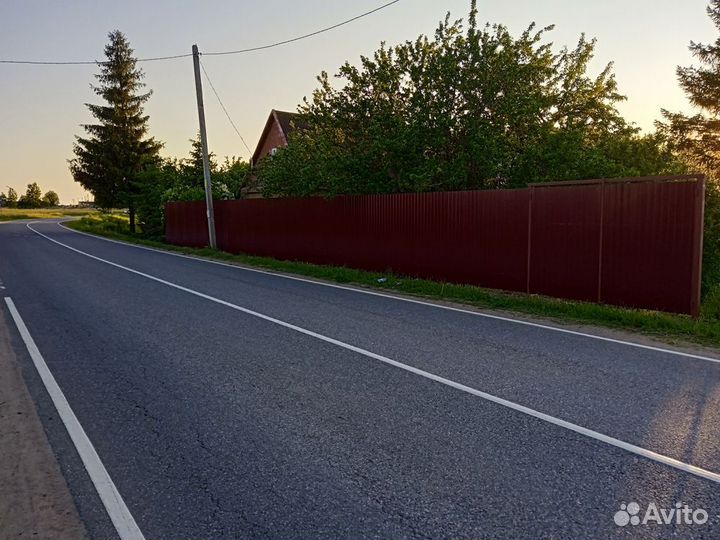 Забор из профнастила под ключ