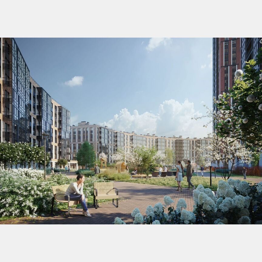 2-к. квартира, 74,1 м², 4/7 эт.