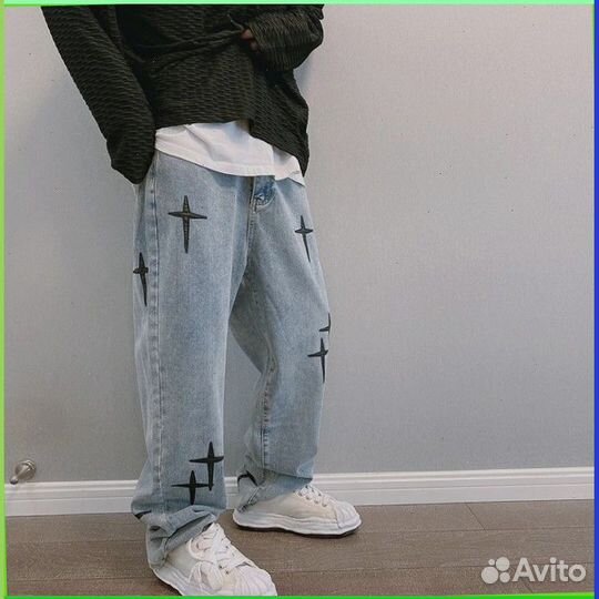 Штаны карго Y2K с крестами (Номер партии: 49661)
