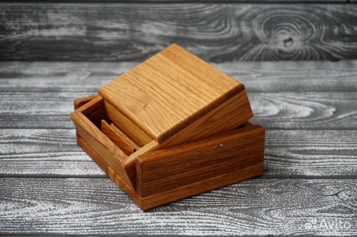 Оригинальный подарок из дерева. Сигаретница