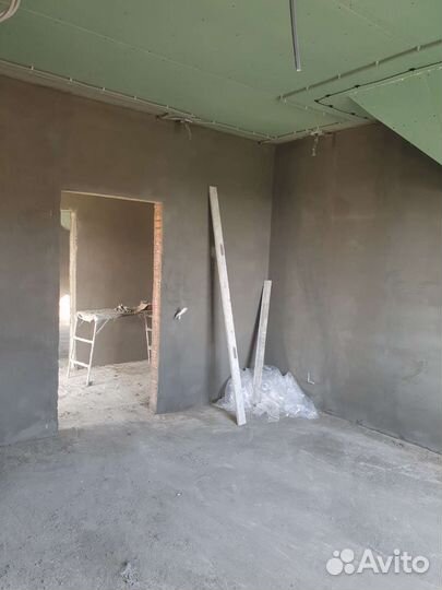 Штукатурка цементно-песчаная с материалом мех