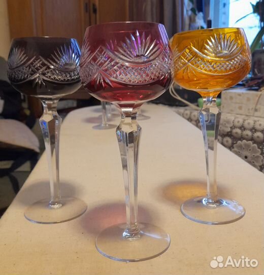Бокалы nachtmann. Немецкий цветной хрусталь