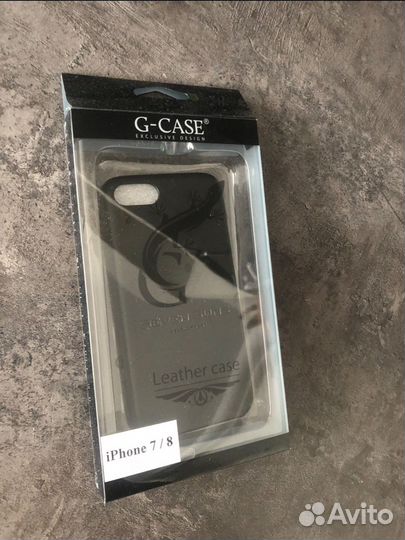 Чехол на iPhone 7 8 кожаный