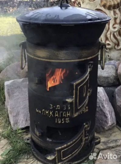 Печь отопительная, Буржуйка чугун