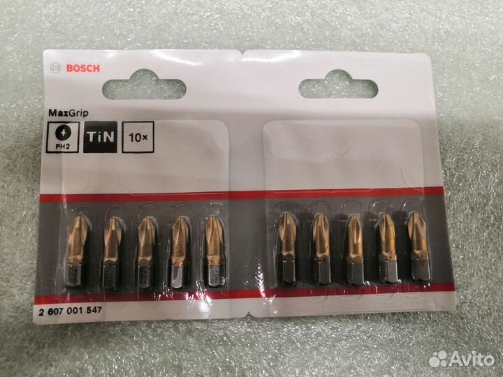 Бита bosch MaxGrip Ph2 10 шт.; 25 мм;