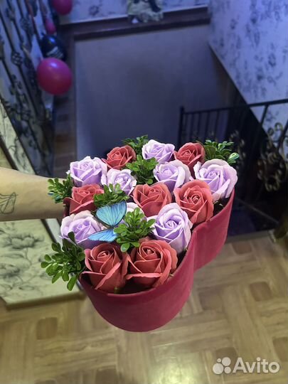 Коробочка мыльных роз