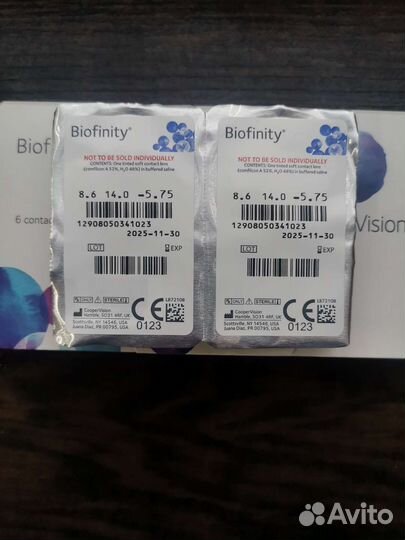 Линзы контактные