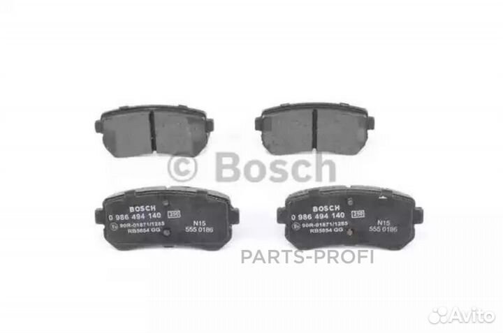 Bosch 0986494140 Колодки тормозные дисковые задние