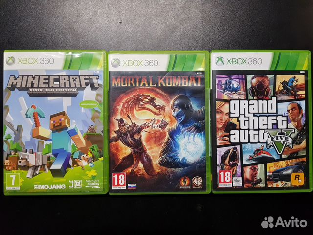 Minecraft / GTA V / Mortal Kombat MK 9 (XBox 360)