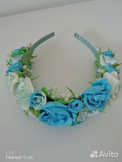 Ободок для волос ручной работы