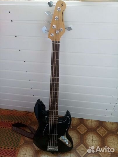 Бас гитара 5 струн stagg jazz bass