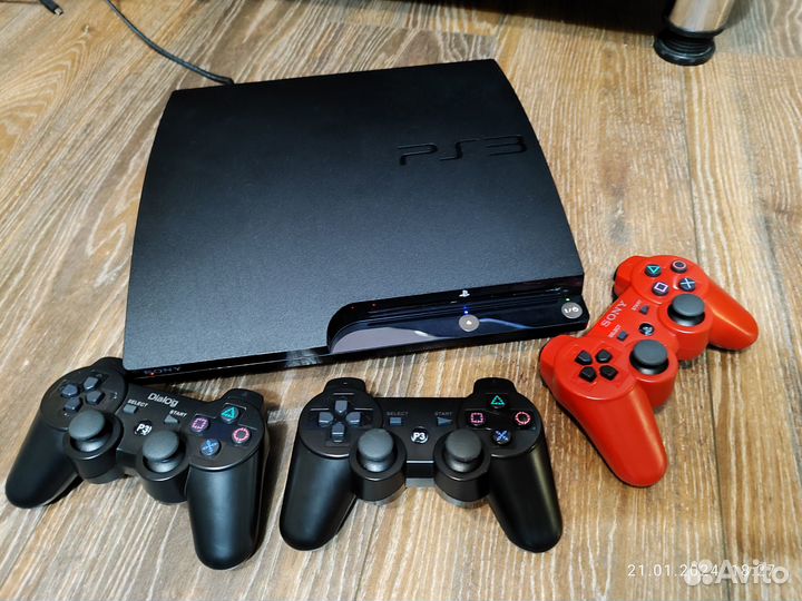 Ps3 super slim 500 GB.Много игр