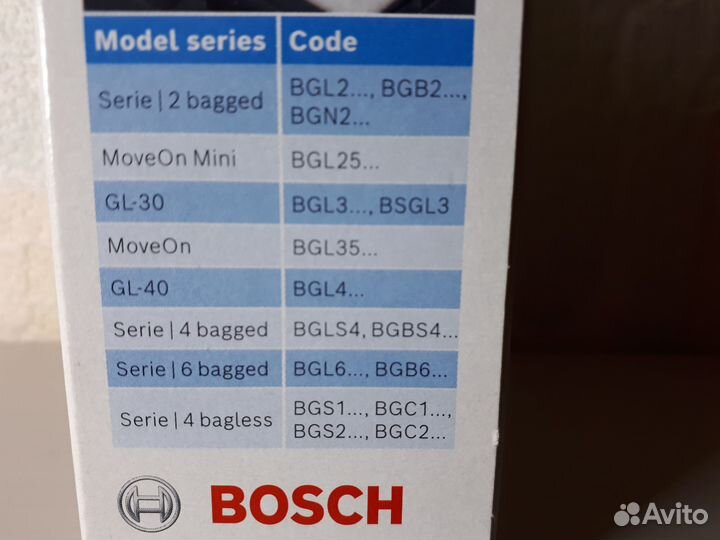 Фильтр для пылесоса Bosch Нера, Германия, оригинал