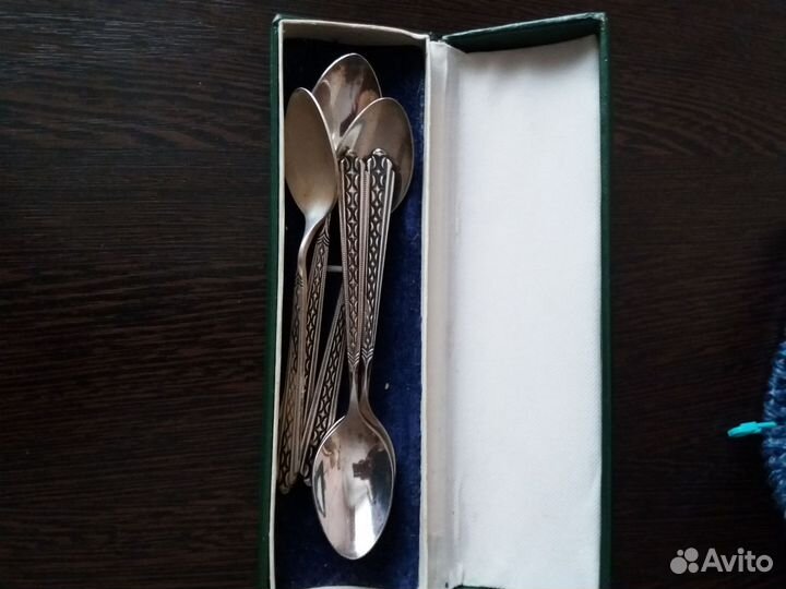 Мельхиоровые ложки кофейные СССР