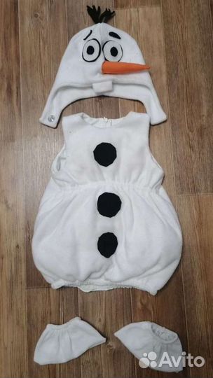 Новогодний костюм снеговика олаф