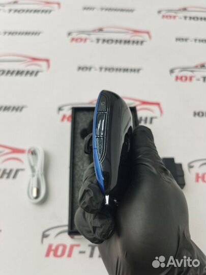 Смарт ключ автомобильный дизайн Mercedes Benz Blue