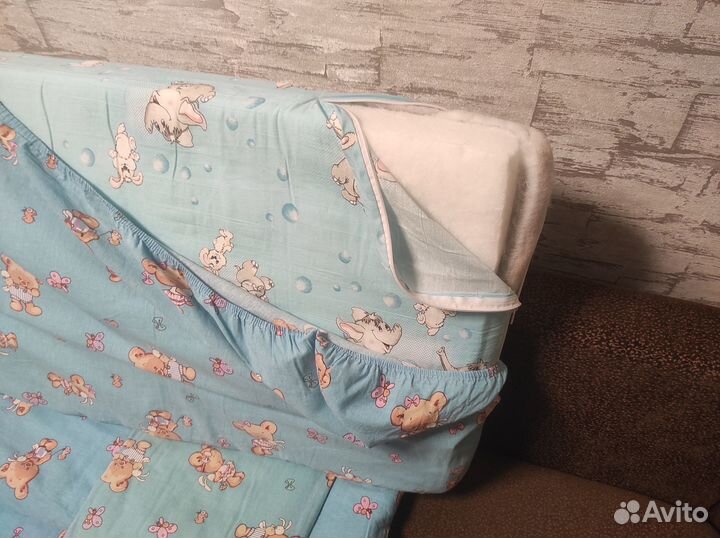 Кроватка Антел Алита-2 (+комплект белья), венге