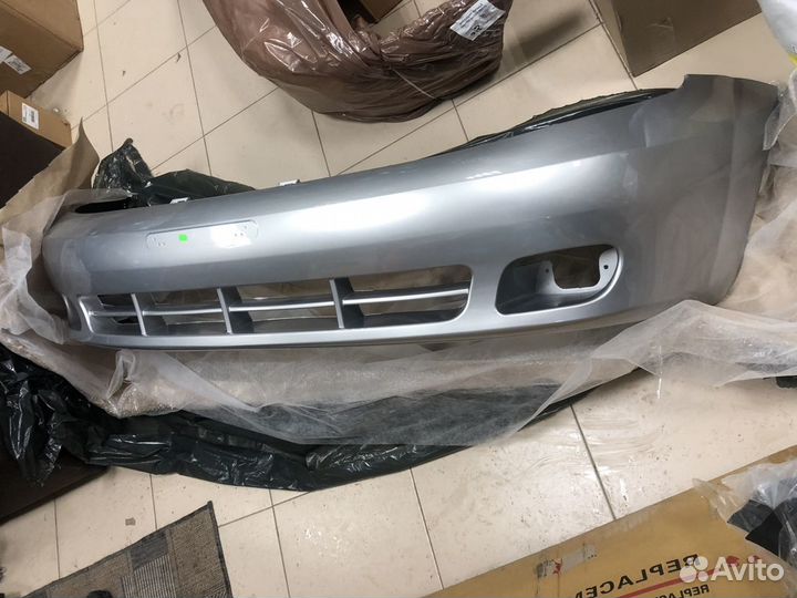 Бампер chevrolet Lacetti хэтчбек серебристый