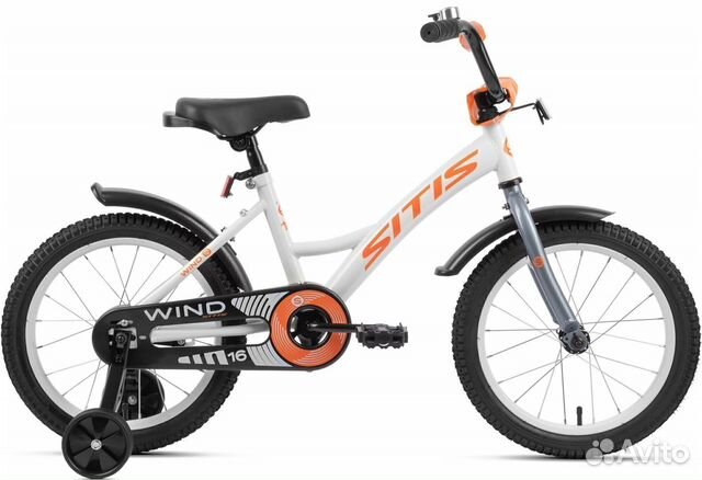 Велосипед sitis wind 16 (2023) White-Orange Vol172