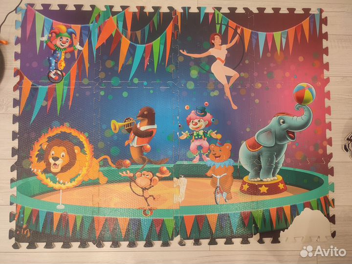 Детский коврик для ползания пазл