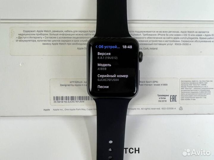 Часы apple watch 3 42mm