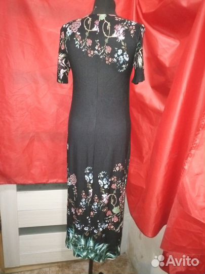 Платье трикотажное женское длинное