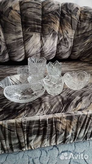 Хрусталь. Вазы, ладьи, конфетницы. СССР