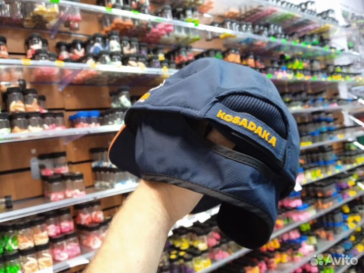 3 плетенки, 3 воблера Kosadaka, бейсболка с ушами