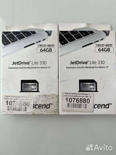 Карта памяти для MacBook Transcend JetDrive Lite