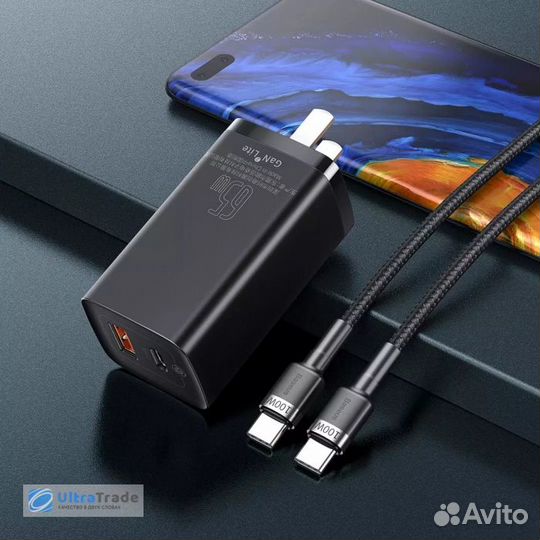 Сетевое зарядное устройство Xiaomi Baseus GaN Mini