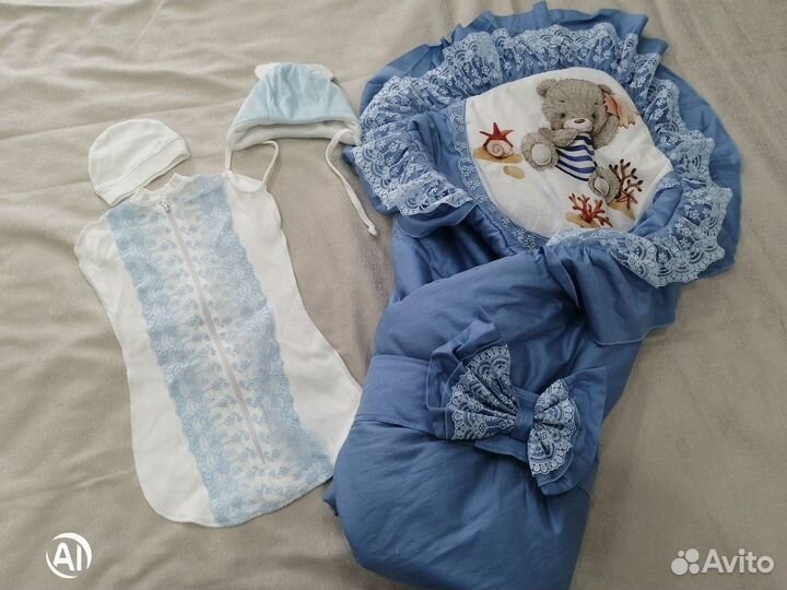 Конверт на выписку для мальчика весна осень