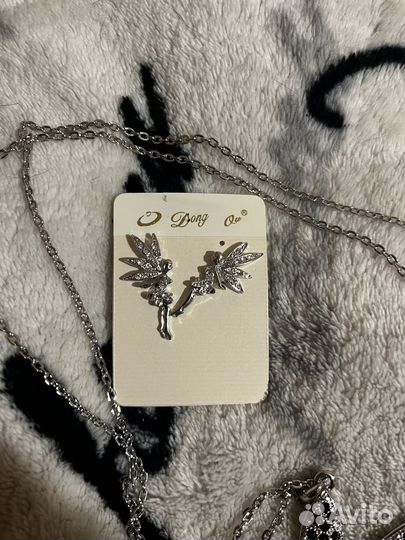 Набор серьги с подвеской