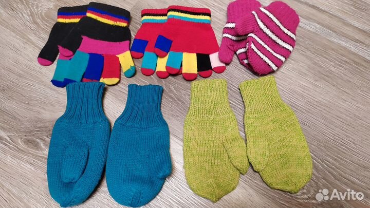 Краги,варежки,шарфы для всех от 1 до 7 лет