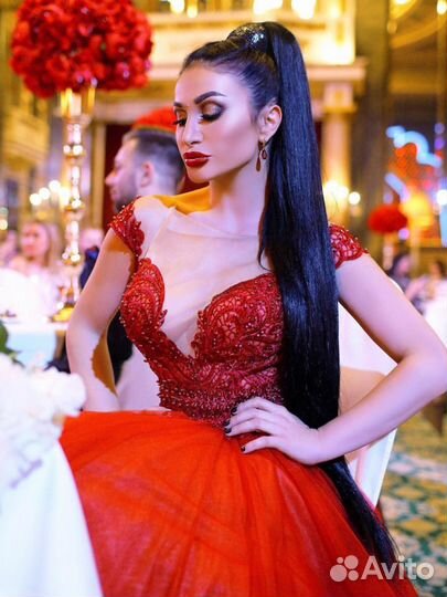 Хвост на резинке, накладной хвост, шиньон