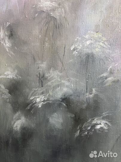 Интерьерная картина маслом абстракция